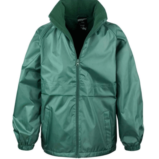 G). Waterproof jacket fleece lined jacket with hood